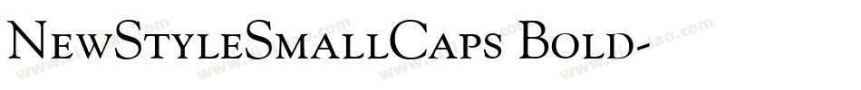NewStyleSmallCaps Bold字体转换